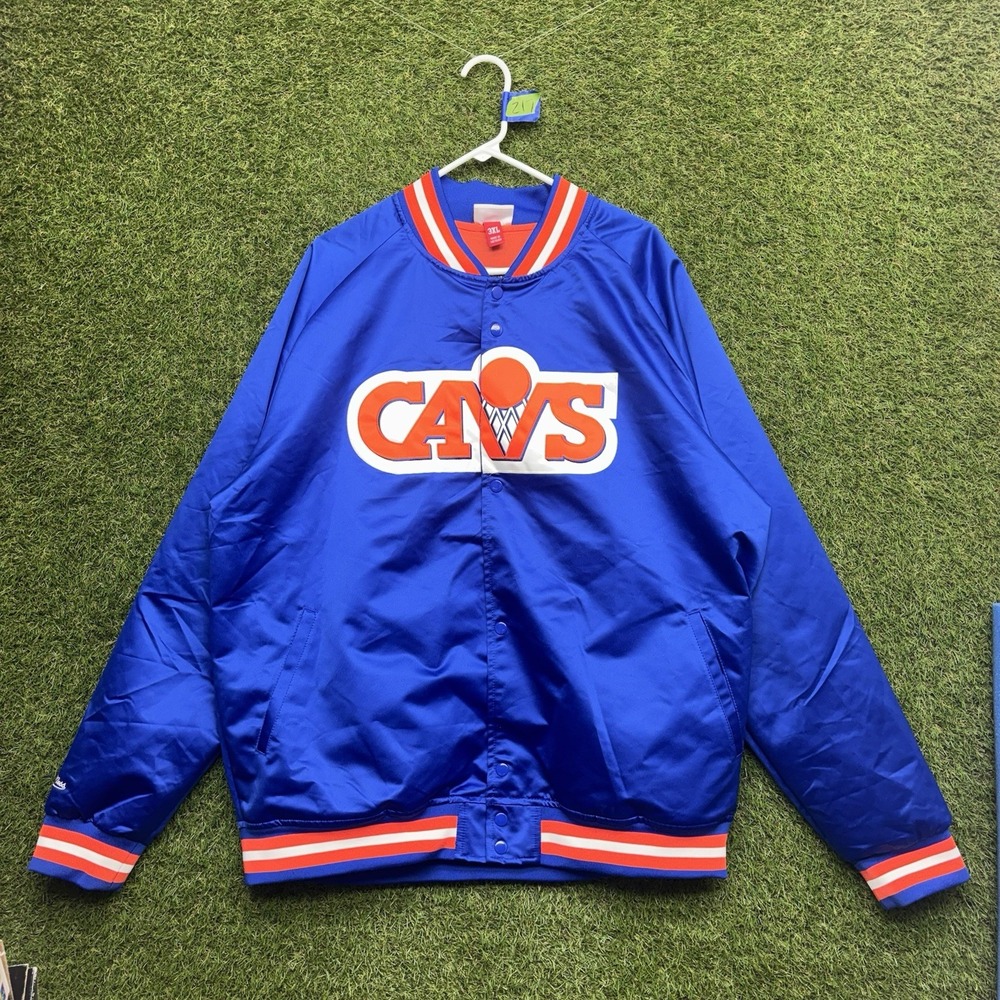 Cleveland Cavaliers Jacket Mens 3XL Mitchell Ness Hardwood Classics Satin Cavs
